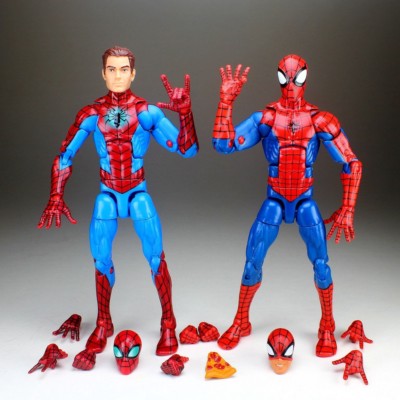 marvel legends pizza spiderman