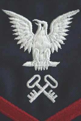 USCG US COAST GUARD PETTY OFFICER E4-6 STOREKEEPER BLUE SERGE SLEEVE RANK RATE