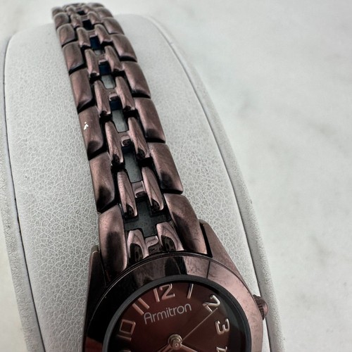 Ladies Armitron Now Deep Copper Brown Watch 75/24351B - New Battery Installed - 第 4/15 張圖片