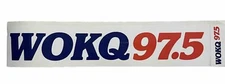 RARE VINTAGE 1988 WOKQ 97.5 NH RADIO STATION BUMPER STICKER