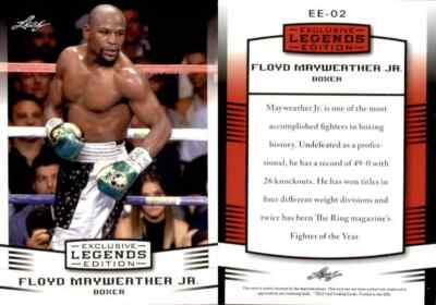 FLOYD MAYWEATHER JR. 2022 ''LEGENDS EDITION'' BOXING CARD #EE-02