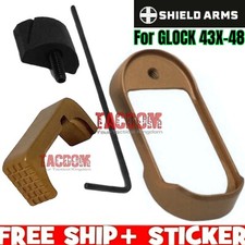 SHIELD ARMS for Glock 43X 48 MUD Magwell  STEEL Mag Release for S15 Mag GEN1 2