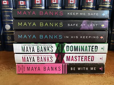 Maya Banks Book Lot 6 Books Mastered, Dominated, Keep Me Safe, Be With Me & More