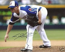 CRAIG KIMBREL  ATLANTA BRAVES SIGNED 8X10 PHOTO W/COA AND PROOF 