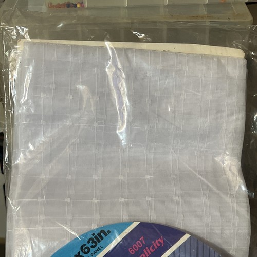 Vtg White Tailored Simplicity 6007 50x63 Curtain - Picture 3 of 4
