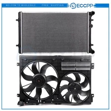 Electric Radiator Cooling Fan Kit For 2005-2006 Volkswagen Jetta Audi TT
