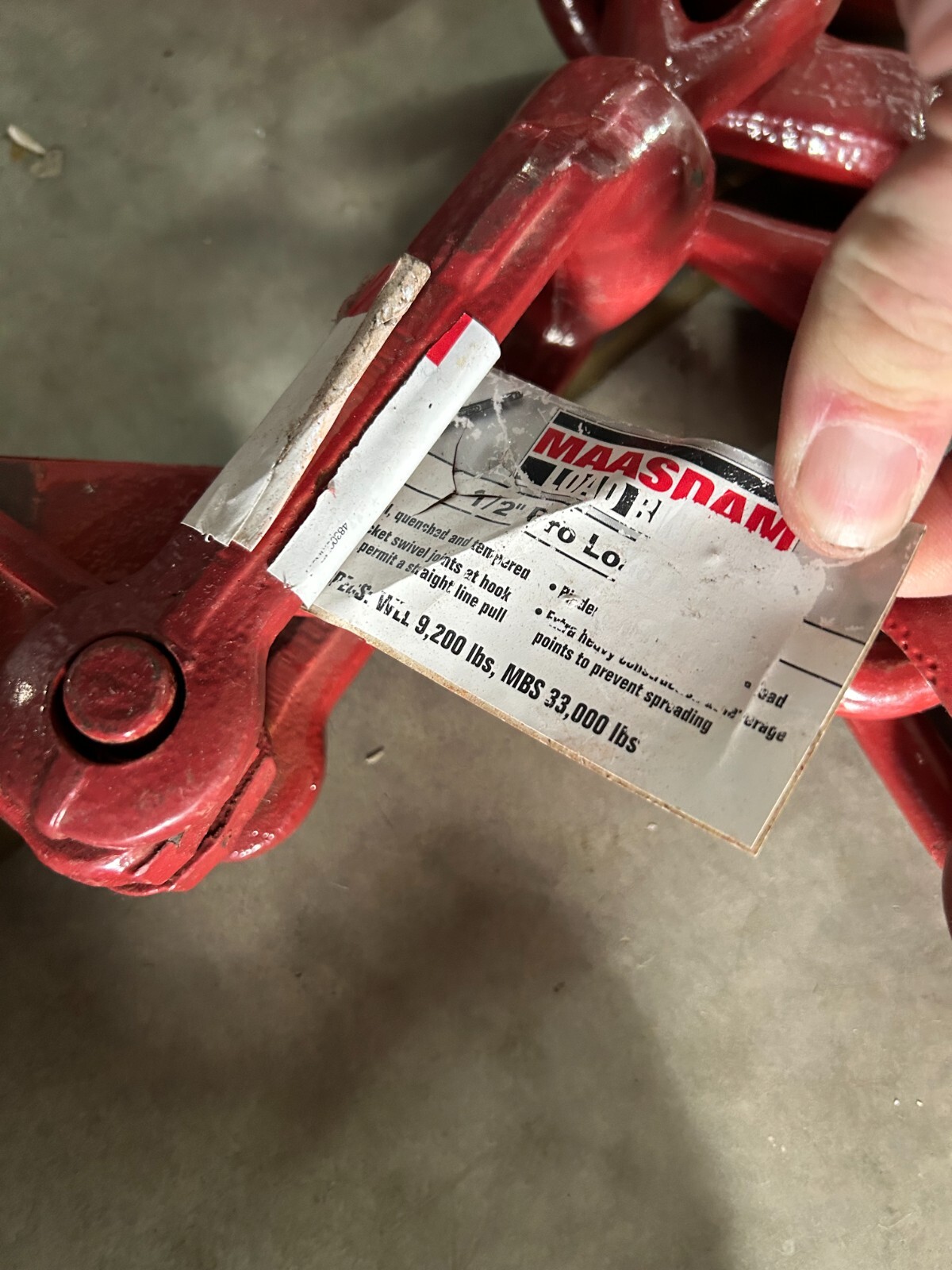 NOS Open Box 3/8-1/2" Load Chain Binder American Power Pull WLL 9200 LB Ratchet