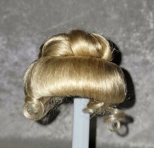 Doll Wig New Old Stock Size 11 Light Blonde Hair Tallina's Updo Tendrils
