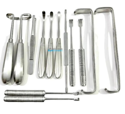 Daniel Gubisch Rib Harvest Plastic Surgery Instruments Set of 12 Pieces