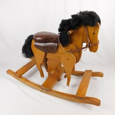 Wooden Rocking Horse Moving Legs Large 23" Tall 33" Long 14" Wide