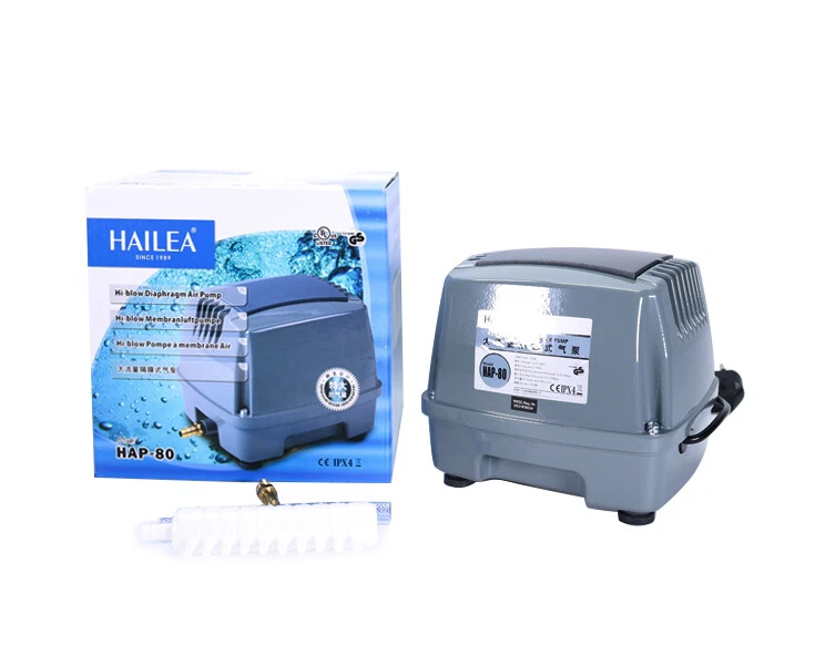 Hailea Hi-Blow HAP-80 Membranpumpe Luftpumpe Sauerstoffpumpe Koiteich 80 l/min