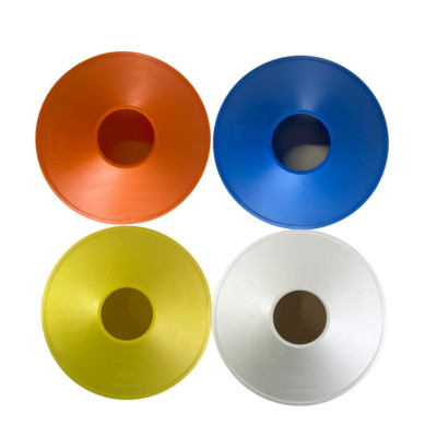 Runde Trainingskegel aus 100 % recyceltem PE | 40er Set | Durchmesser 20cm