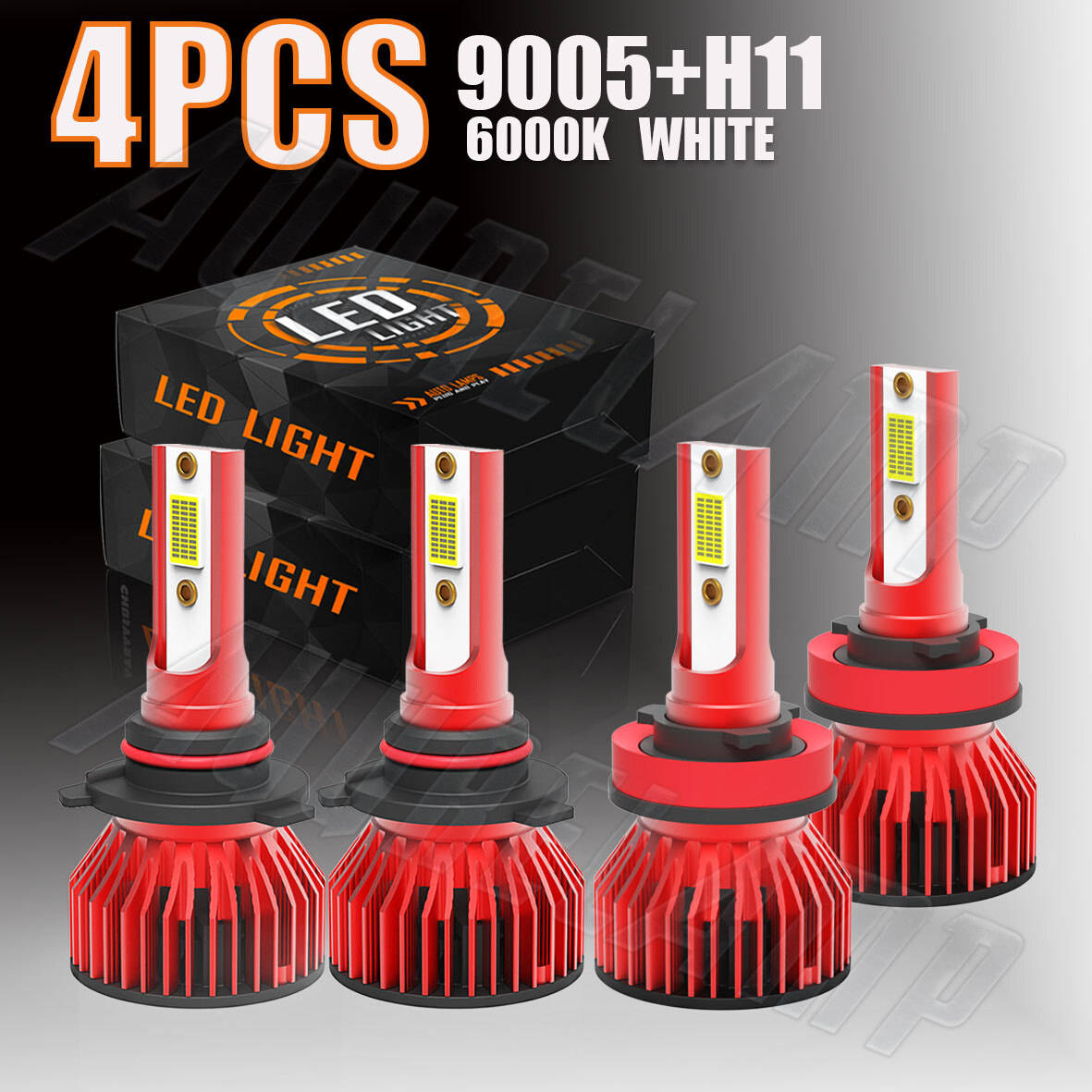 9005/H11 LED Headlight Hi-Lo Beam Bulbs For Honda Civic Hatchback 4Dr 2016-2021 - Foto 10