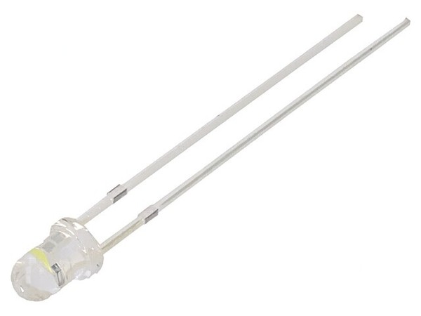 2X OSW5DP3131A-6.8HZ Led 3 Mm Kaltweiß 5800-7000Mcd 30° 3-5V 20Ma Front: GewöLbt-image