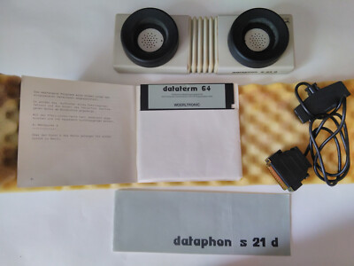 Akustikkoppler Dataphon S21d Woerltronic inkl.Diskette RAR RETRO 