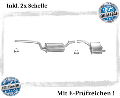 Auspuffanlage Ford Focus Schrägheck 1.6 16V 74KW Bj.99-04 Auspuff Schelle 