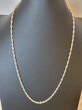 Primavera Italy Necklace Fine Silver Danecraft Company 24" Twist Like Chain