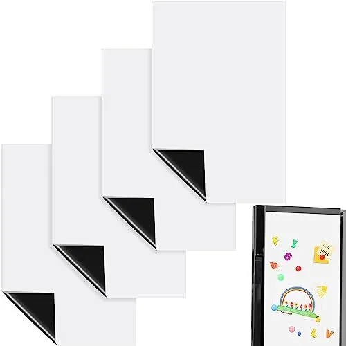 4 Pack Magnetic Whiteboard Contact Paper 39 x 18 Inch Magnetic Self Adhesive
