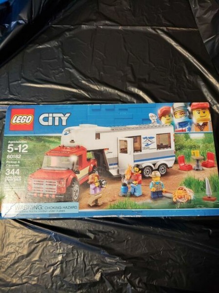 lego city pickup & caravan set 60182