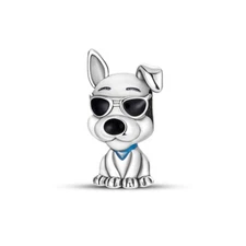 MULA European Cute Sunglasses Dog Charm Fit Women Bracelet 925 Sterling Silver
