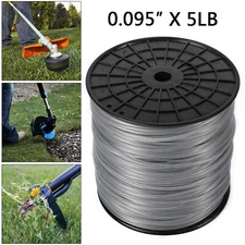 1312ft Heavy-Duty Professional Square String Trimmer Line .095" 5lb in Spool