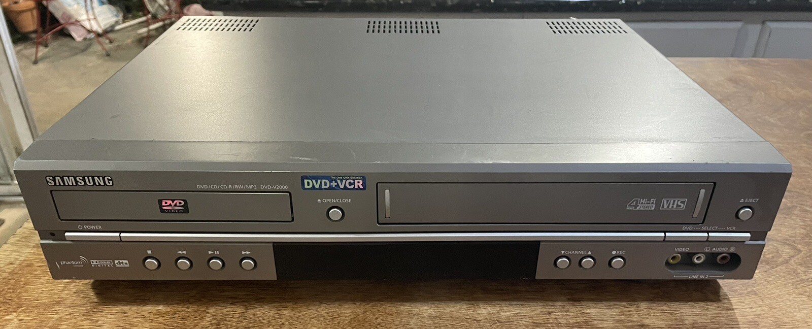 Samsung DVDV2000 DVD/VHS VCR Combo Player Tested No Remote with RCA