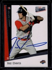 2009 TriStar PROjections #58 Autographed Ike Davis Trading Card