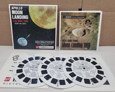 Gaf View-Master Apollo Moon Landing July 20th, 1969 10:56 B 663 3 Reels Book