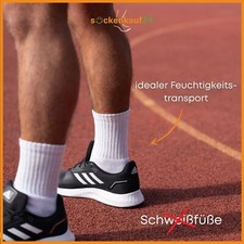 Tennissocken Sportsocken (10-50 Paar) Arbeitssocken Herren Damen Socken Weiß