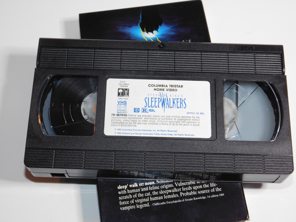 Vintage 1992 Sleepwalker's Stephen King VHS Tested Horror Movie | eBay