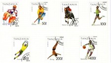 Tanzania 1993 Sports set SG1506-12 Used CTO