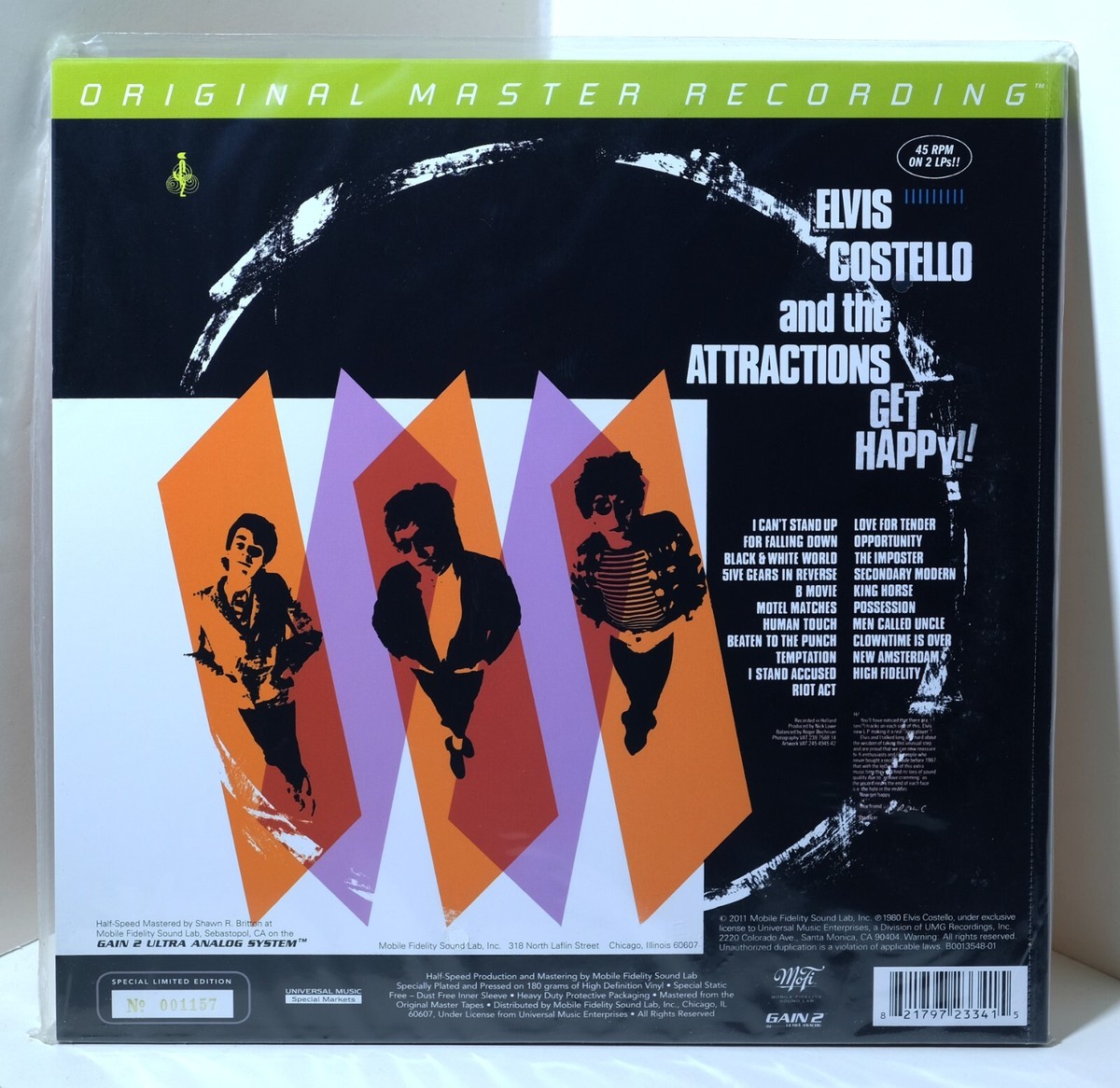 Elvis Costello And The Attractions Get Happy! 180g VINYL