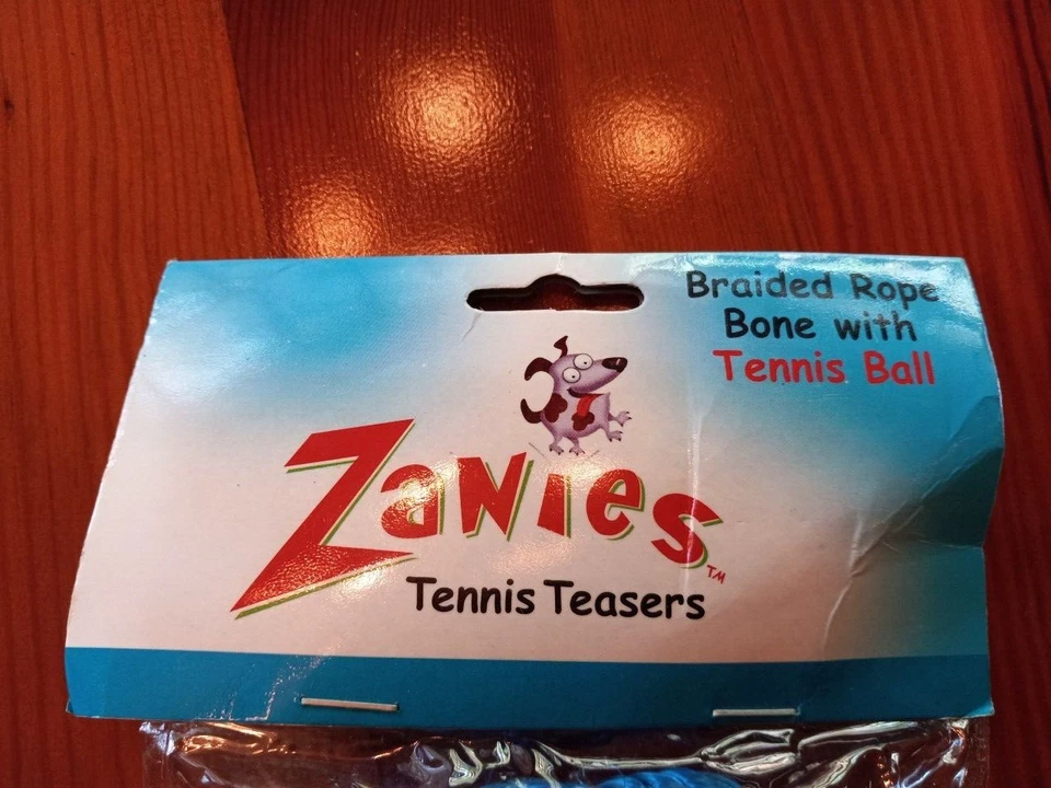 Cuerda trenzada Zanies Tennis Teasers con pelota de tenis de 2 1/2" - Nueva Foto 2 de 3