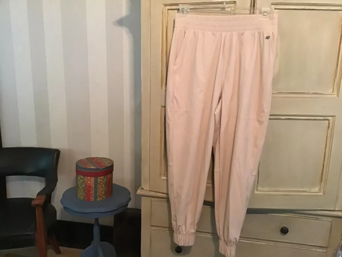 CALIA by Carrie Underwood blush faux leather joggers M NWOT eBay