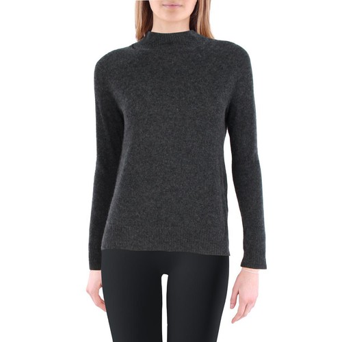 Sutton Studio Womens Gray Cashmere Mock Neck Pullover Sweater Top XS BHFO 7488