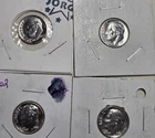 4 Dimes- (2) 1961 and (2) 1962  Gem Proof Silver Roosevelt Dimes (E2)
