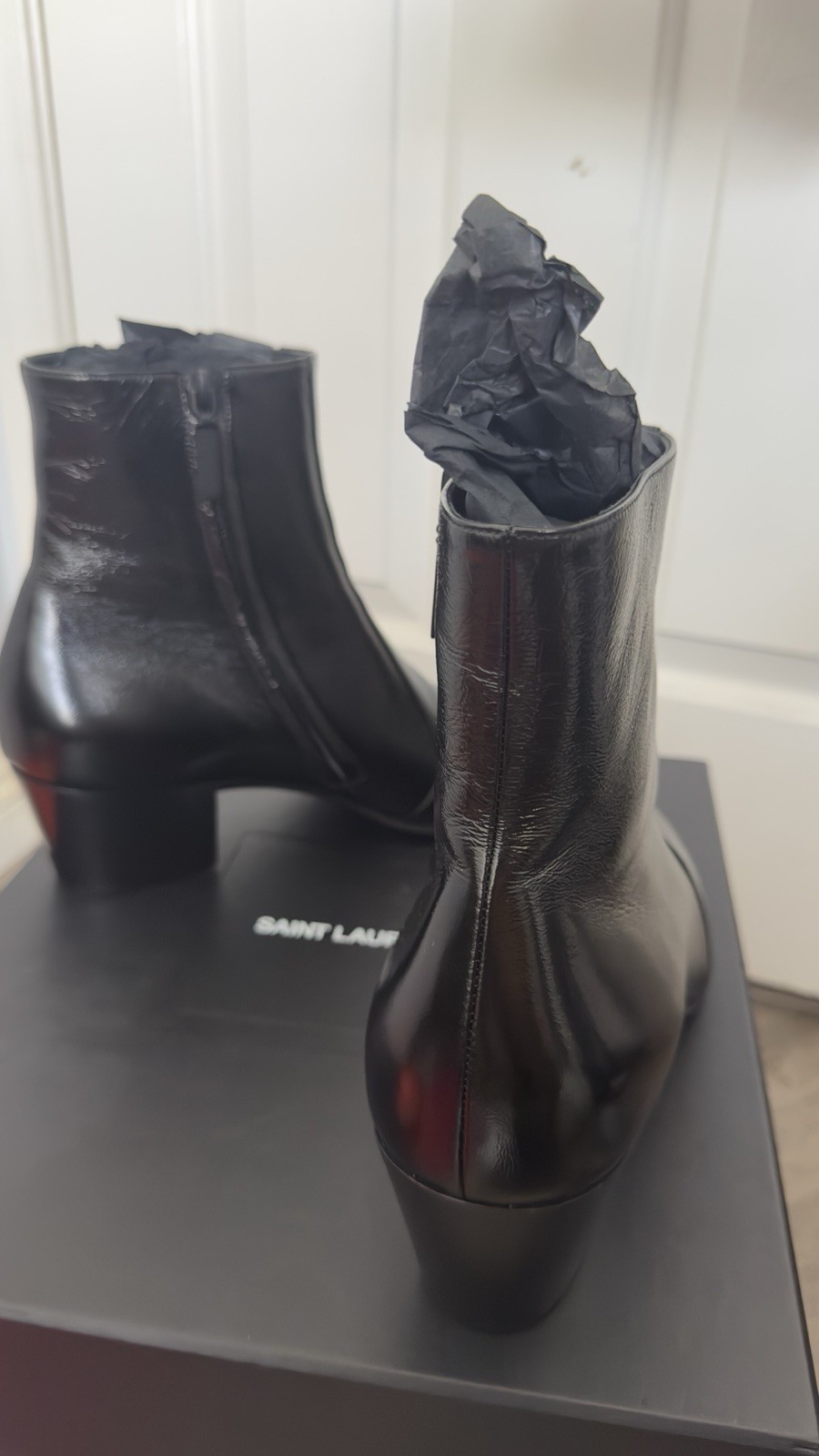 Stivali Saint Laurent Paris Vassili 60 neri taglia 43