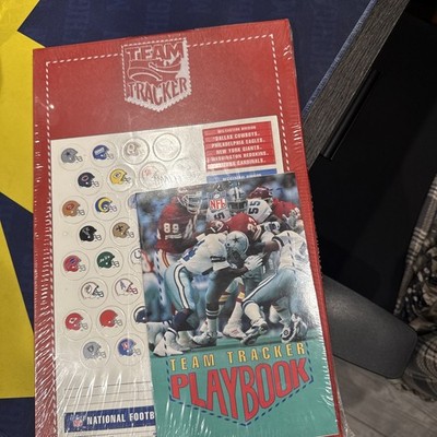 Vintage Team Tracker NFL Playbook/Magnetic Wall Map, Team Magnets, Book, Collect