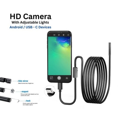 Endoskop Endoskop Schlange Inspektionskamera 3 in 1 für Android Typ C LED Lichter
