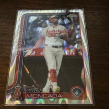 Topps 2025 Chrome Update Yoán Moncada USC22 Angels MLB Baseball