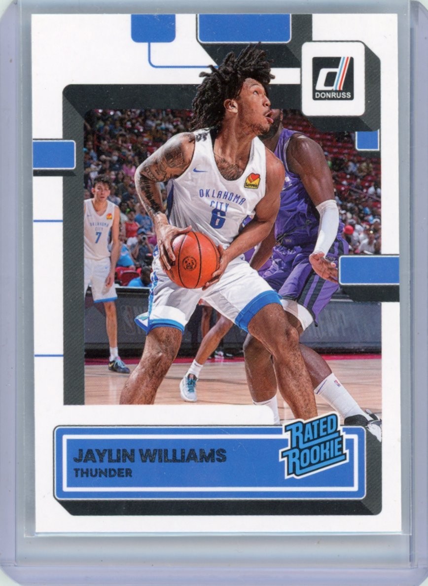 2022-23 Panini Donruss - Rated Rookie Jaylin Williams #241 (RC)