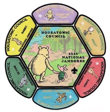 BSA HOUSATONIC OA 553 CT 2026 JAMBOREE 7-PATCH JSP CSP WINNIE-THE-POOH 200 MADE!