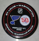St. Louis Blues vs Washington Capitals 2-27-25   Brayden Schenn 1000th Game Puck — photo 1