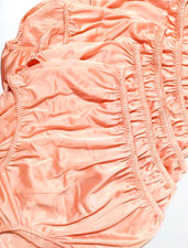 4 Nylon Panties/ High Waisted/ Double Nylon Layer Crotch/Nice ORANGE/ Size XXL