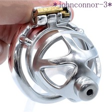 Stainless Steel Male Chastity Cage Device Men Metal Locking Belt Restraint CC200