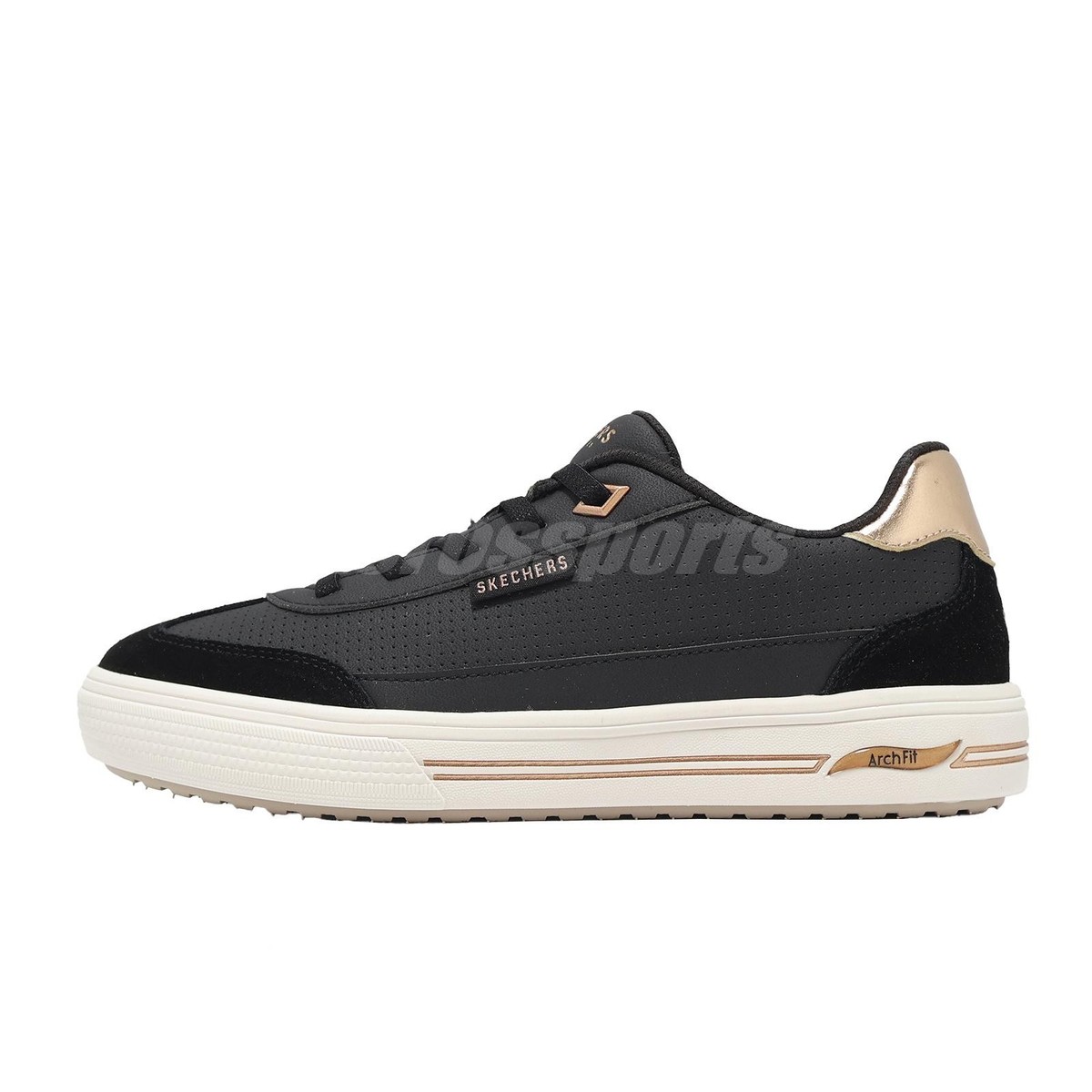 Skechers Arch Fit Arcade-Diamond Daze Black Gold Women Casual