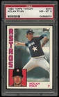 1984 Topps Tiffany Baseball Nolan Ryan PSA 8