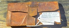 Colonial Men's Leather Wallet/Purse Brown Exterior with Red Interior