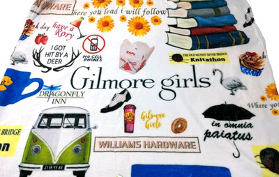 Gilmore Girls Cozy Throw Blanket Colorful  58in x  35in Y2K TV Show