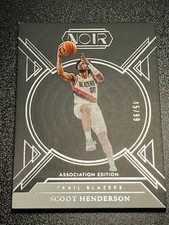 2024-25 Panini Noir Scoot Henderson #61 Association Edition /99